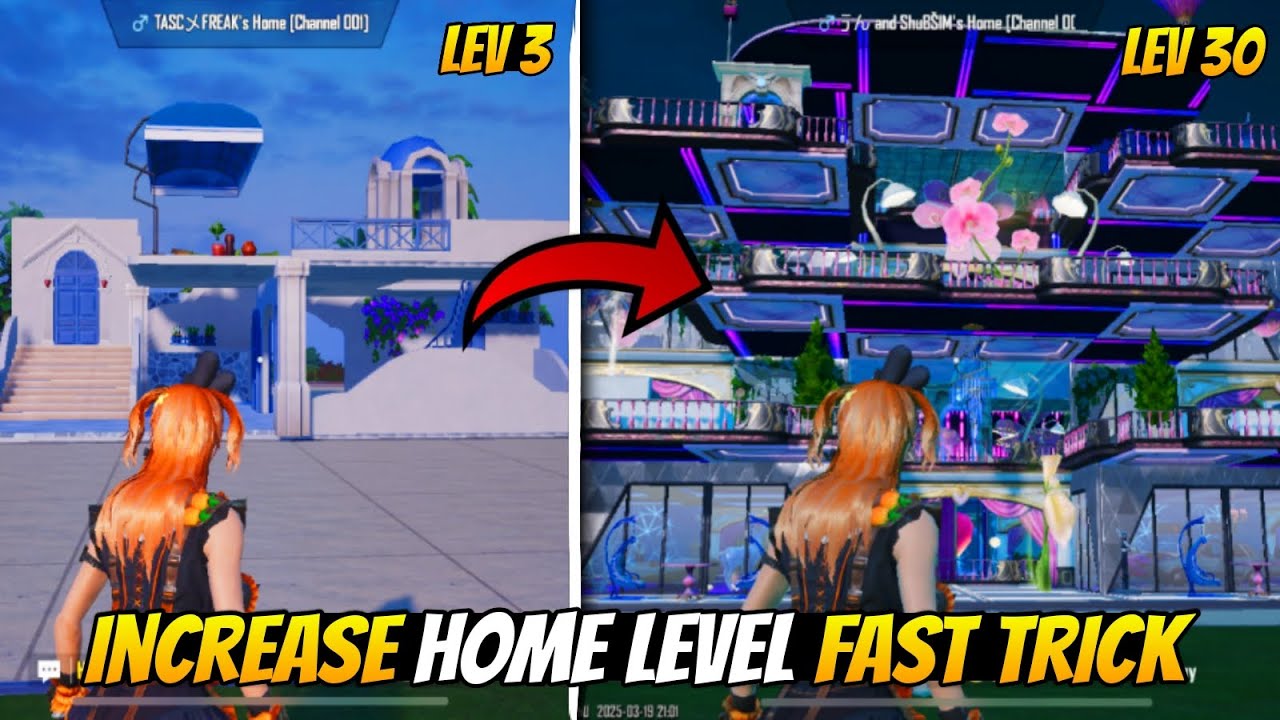 HOW TO INCREASE HOME LEVEL IN BGMI / How To Upgrade Home Level Fast In Bgmi