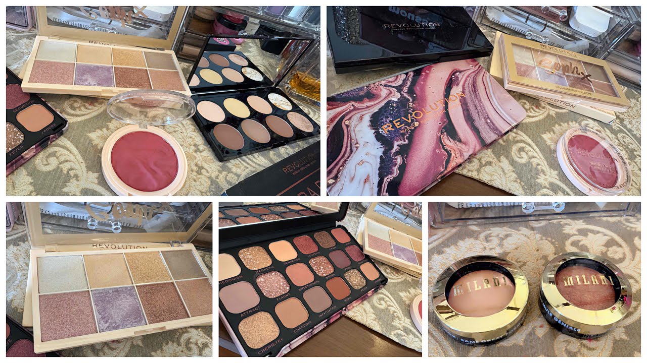 Make up Revolution Eyeshadow palette & Blush Palette || Best Makeup Palettes || contour Palette 👌🏻
