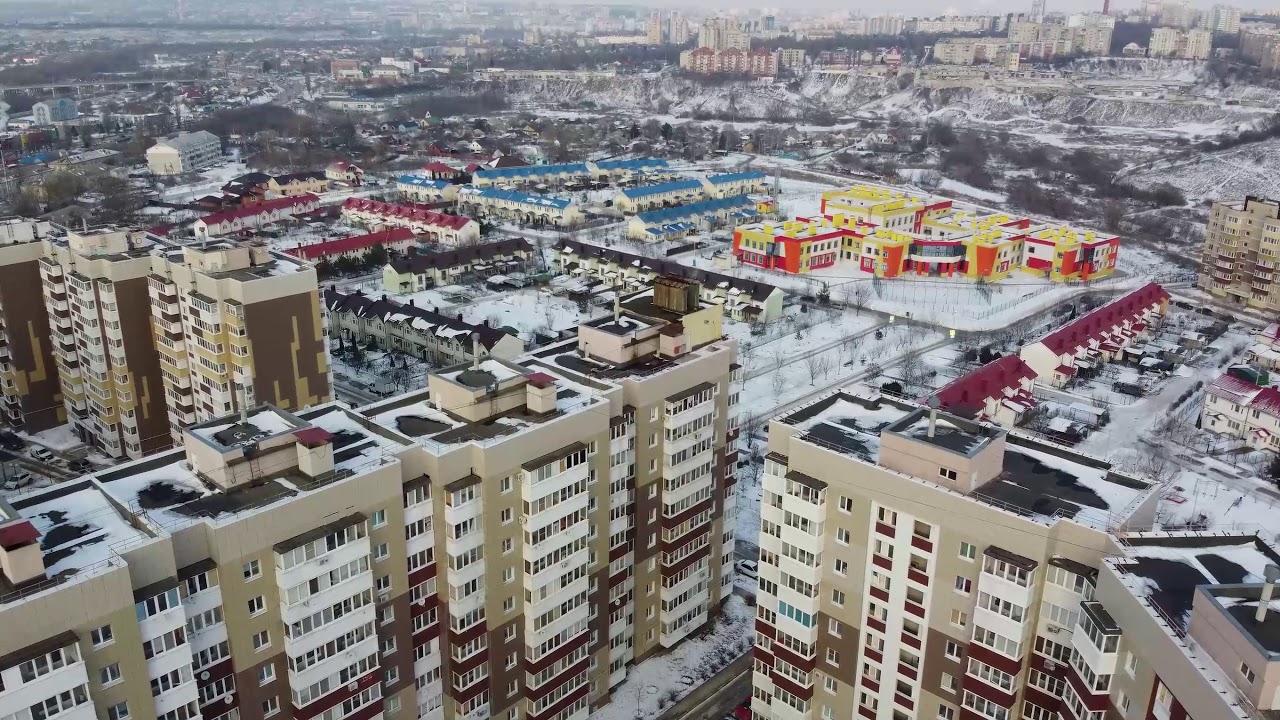 Белгород. Бульвар Строителей, ул. Молодежная. DJI Mini 2. 2.7K 60 fps.