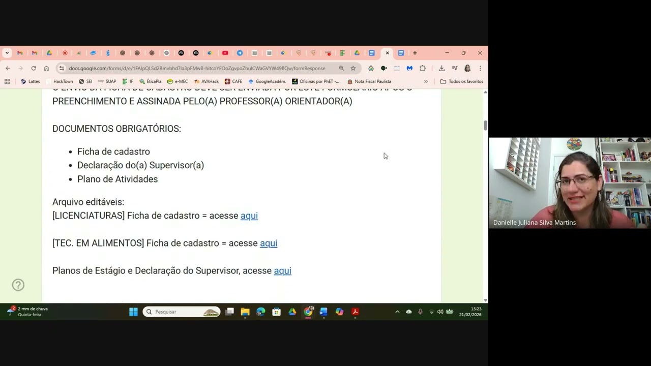 Estágio Supervisionado - Plano de Ensino