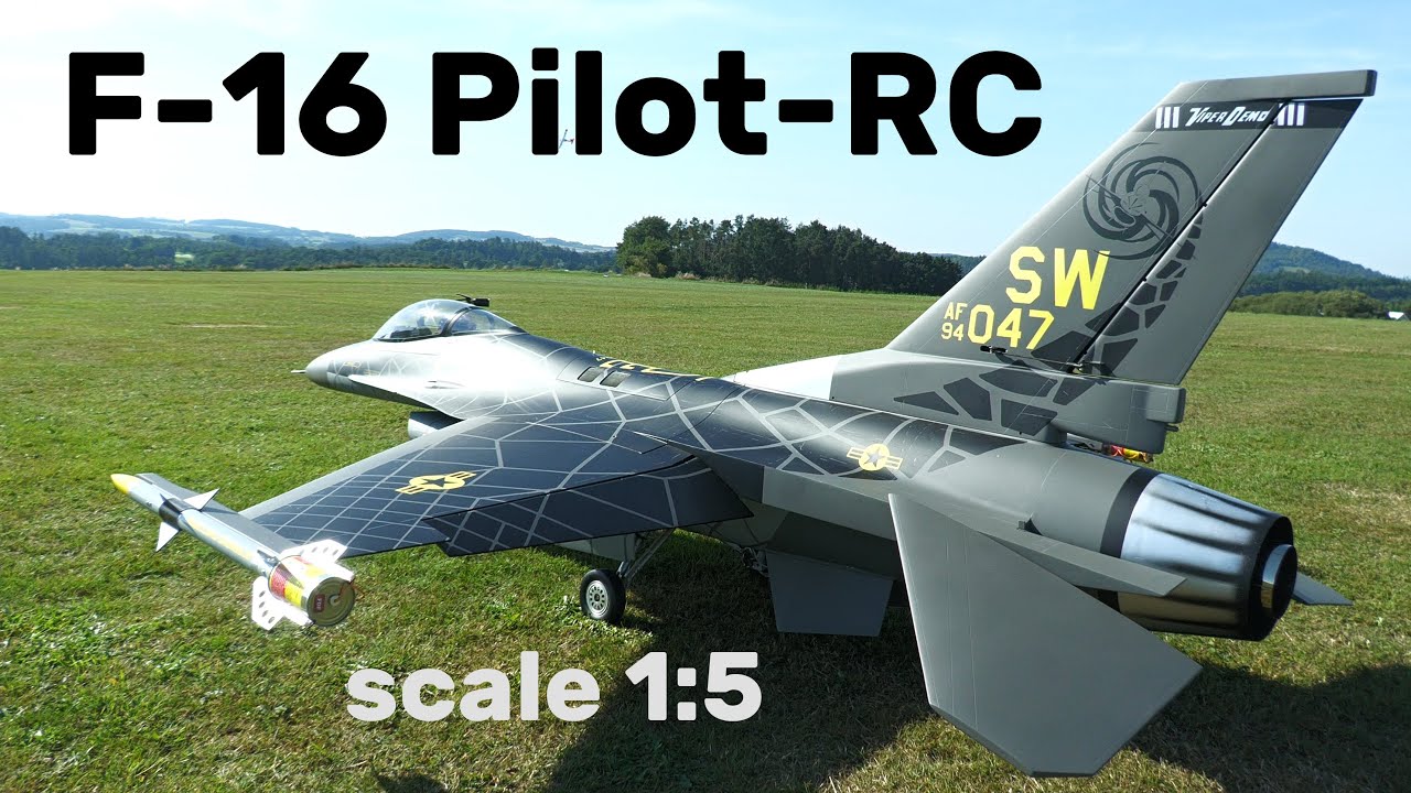 F-16 Fighting Falcon Pilot-RC | 1:5 scale jet turbine RC model | 4K | Nesvacily 2023