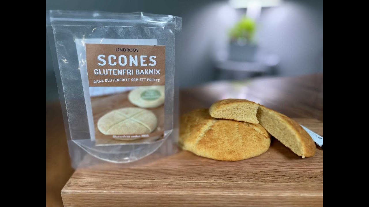 Jag testar att baka Lindros Glutenfria Scones Bakmix