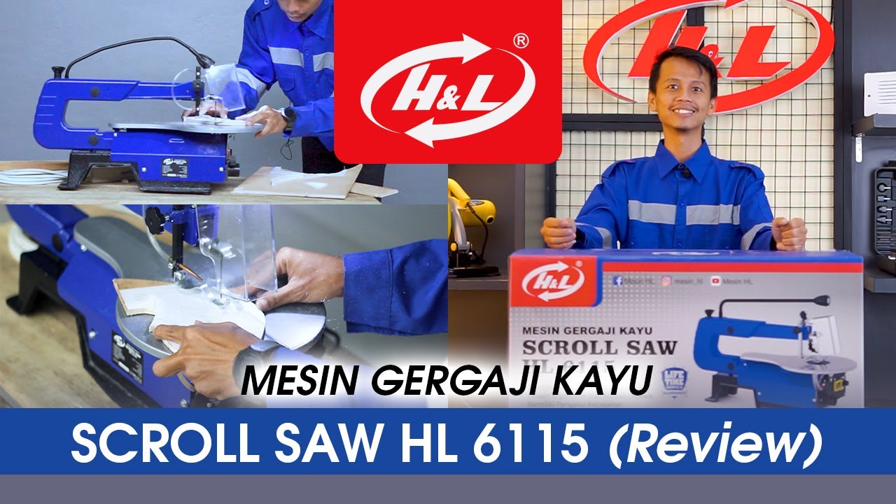SENI UKIR KAYU..... Review SCROLL SAW HL 6115