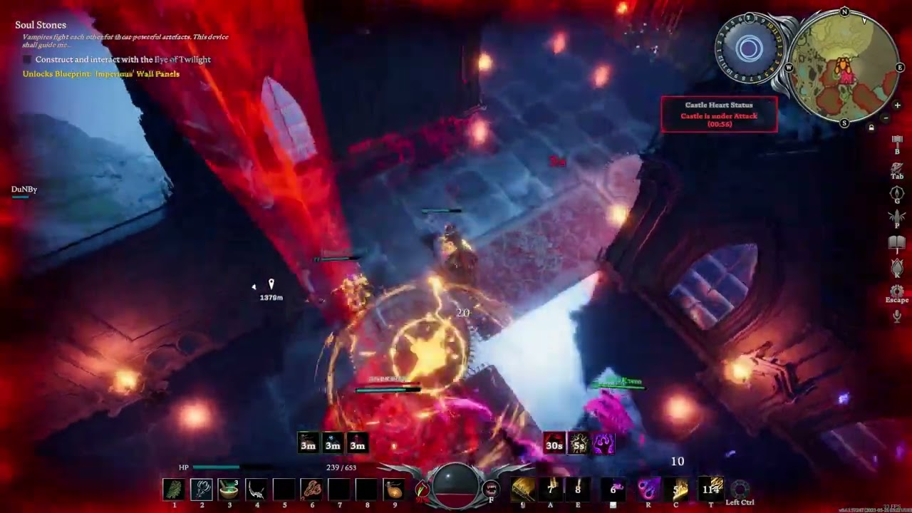V Rising 1 Hour non-stop PvP/Raid | Solo/Duo