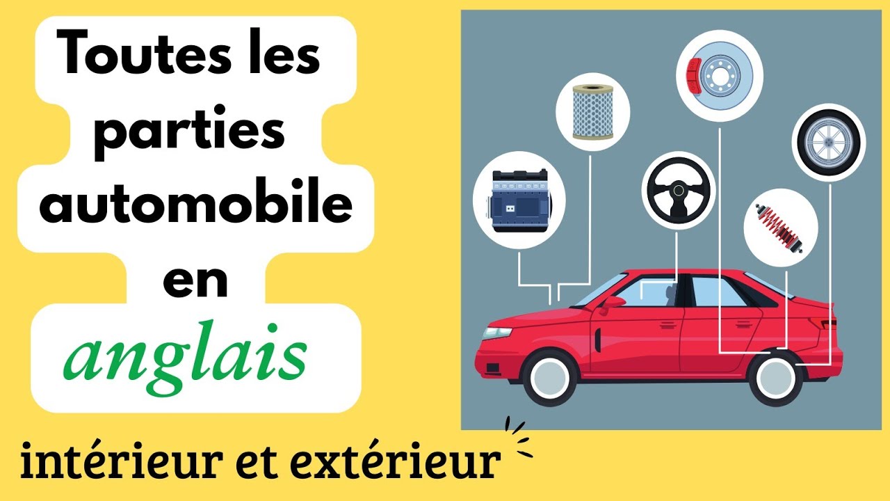 Toutes les parties d'une voiture en anglais, ne manquez pas le vocabulaire de base en anglais