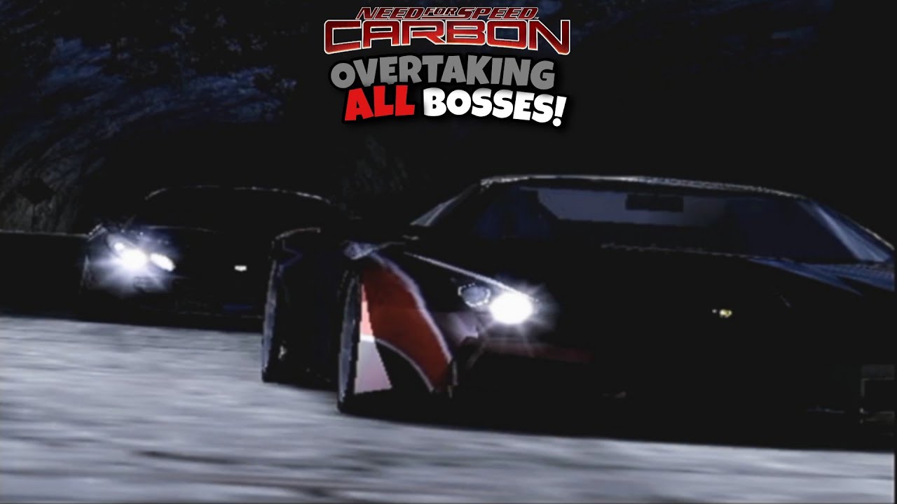 NFS Carbon: Overtaking All Bosses In The Canyon! (PS2)
