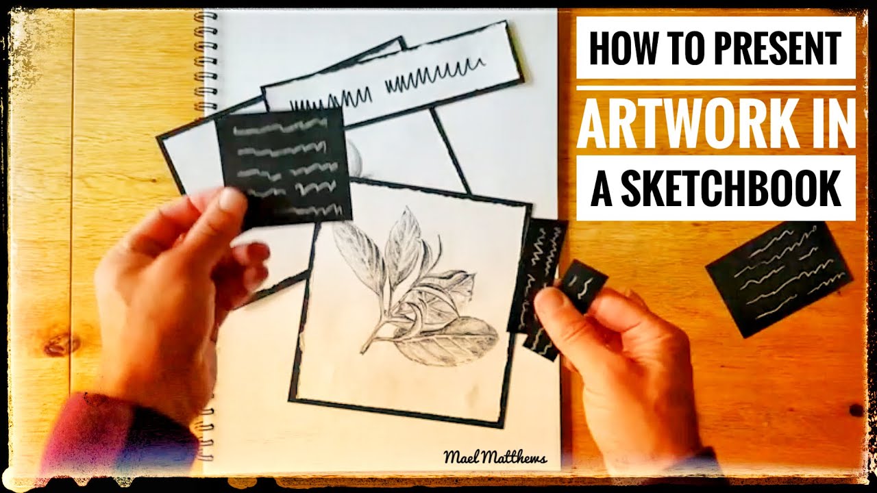 GCSE Art, A level Art. How to present artwork in a sketchbook #Art #GCSEArt