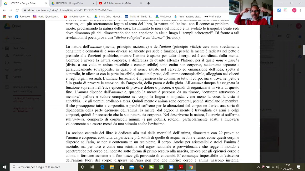 15/5/2020: DE RERUM NATURA, LIBRO III - INTRODUZIONE