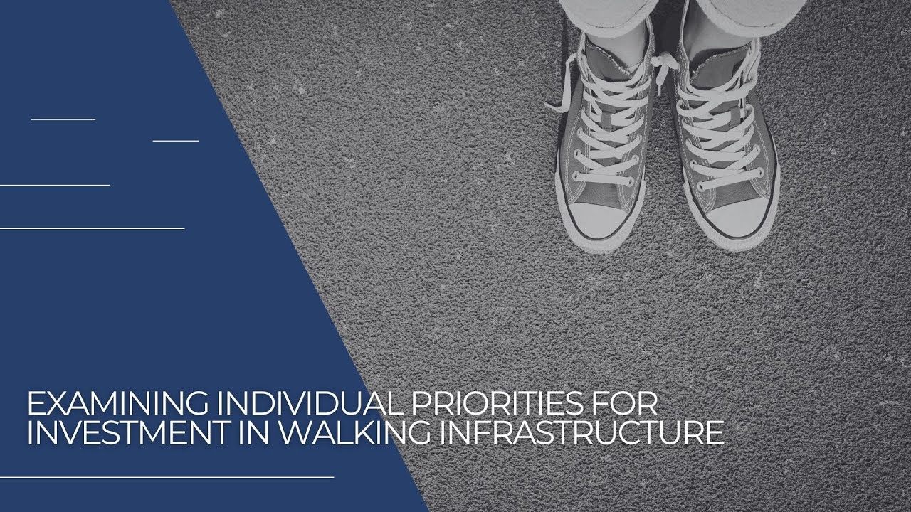 Examining individual priorities for investment in active travel