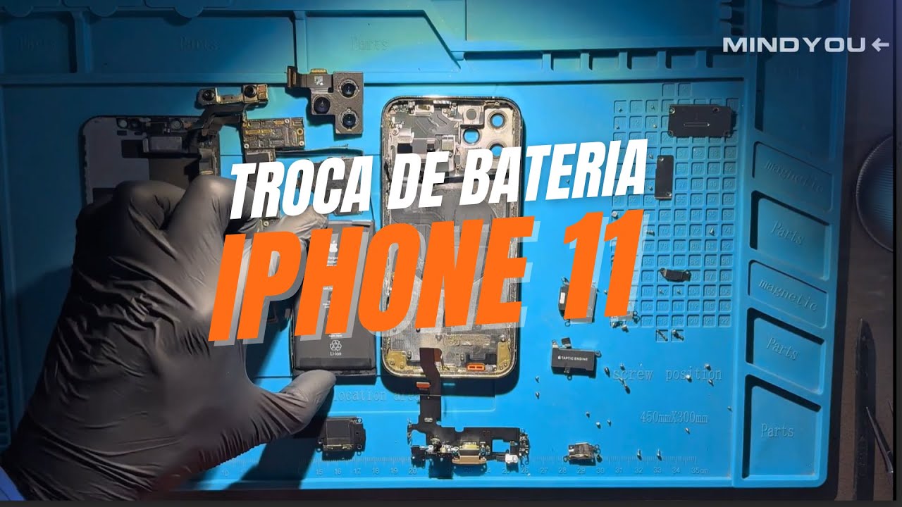 Troca de bateria iPhone 11 (PASSO A PASSO) - completo