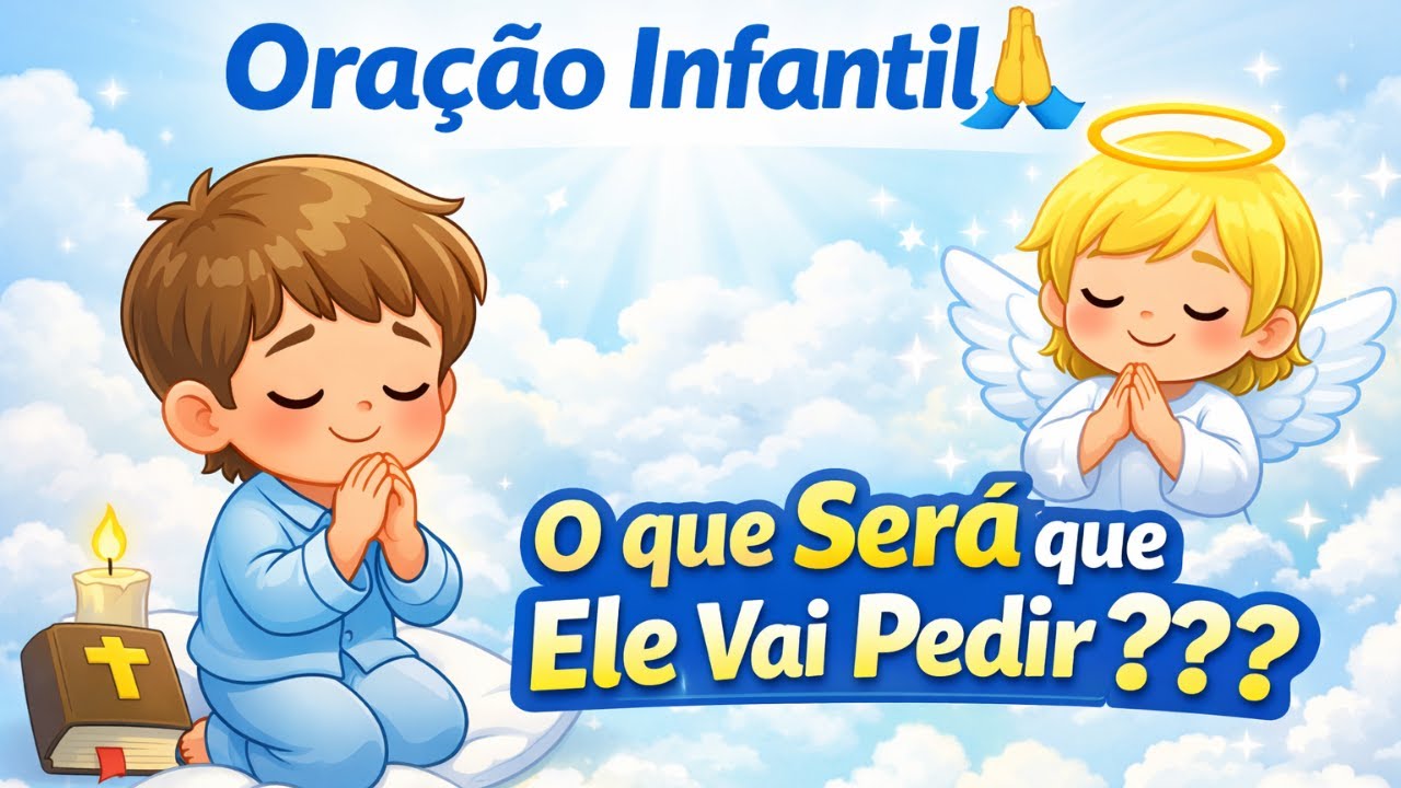 Oração Infantil Educativa Para Crianças | Você Já Falou com Deus Hoje? 🙏