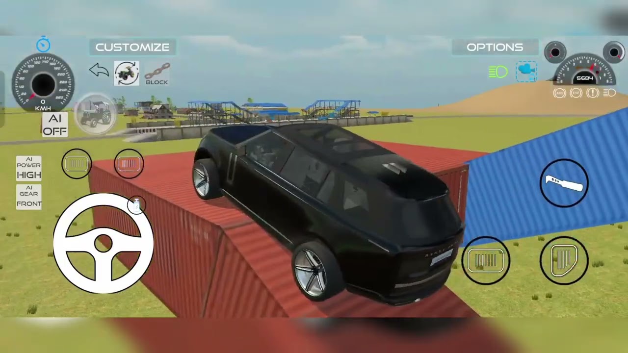Range rover crash in the roller 🔥