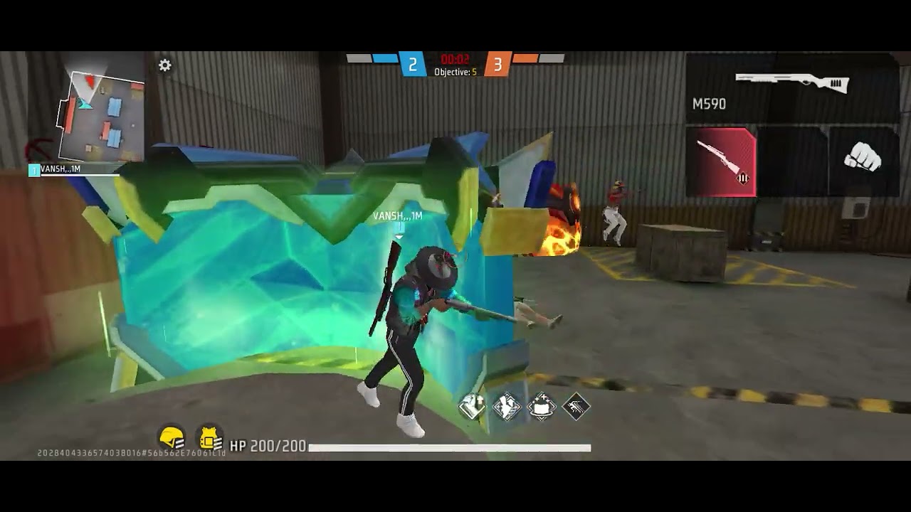 #freefire # loan wolf headshot 1vs2 best headshot 🍷🗿