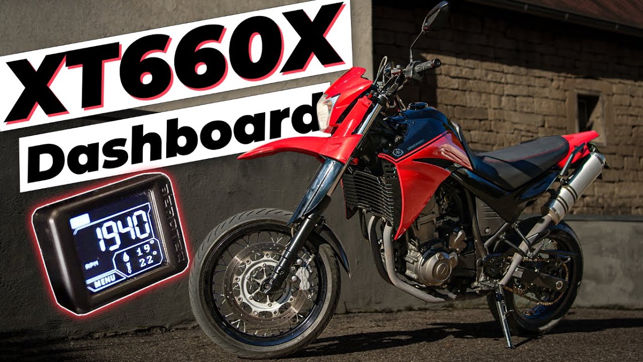 Drehzahlmesser und Öltemperatur an der YAMAHA XT660X | Einbau