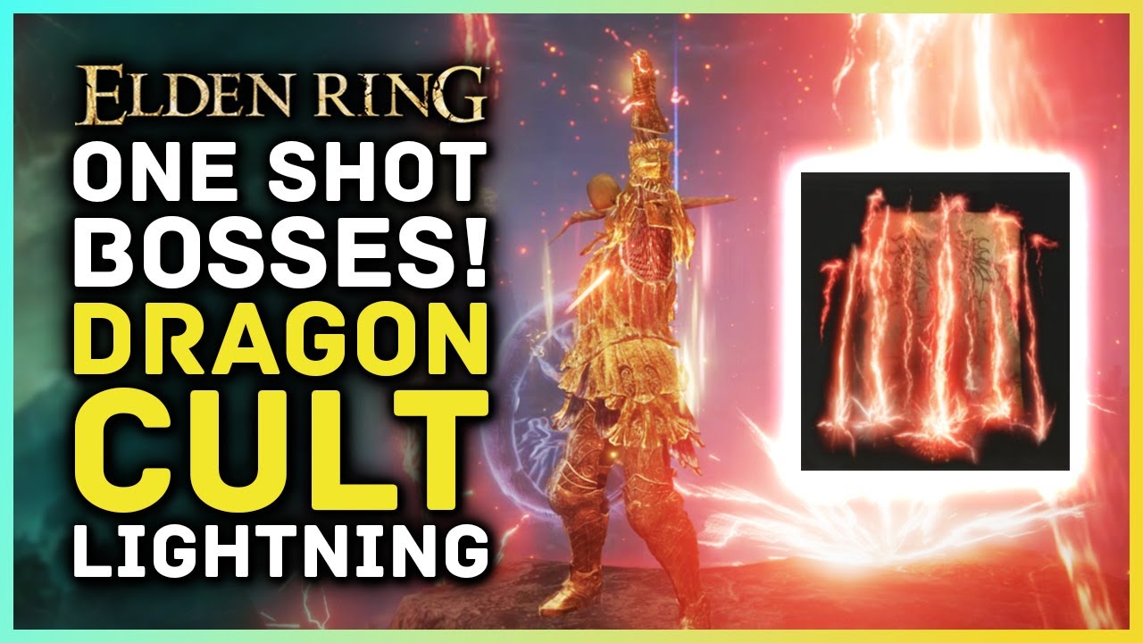 One Shot Bosses Build! DRAGON Cult Lightning INSANE - Best Elden Ring Builds!