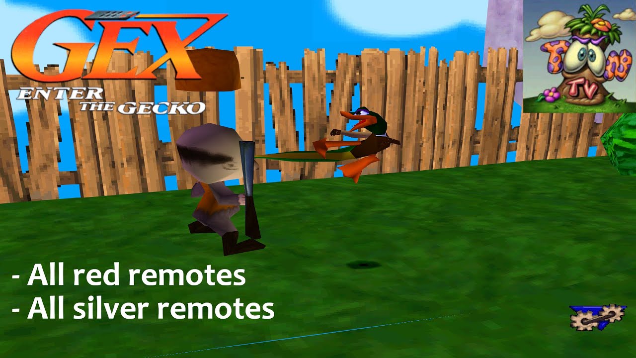 Gex: Enter The Gecko (PSX) - Toon TV | Fine Tooning (All Remotes)
