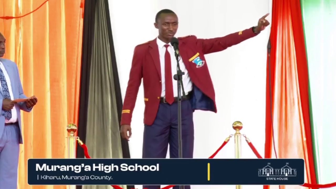 Listen what Fearless Murang'a High Student Leader told Ruto face to face
