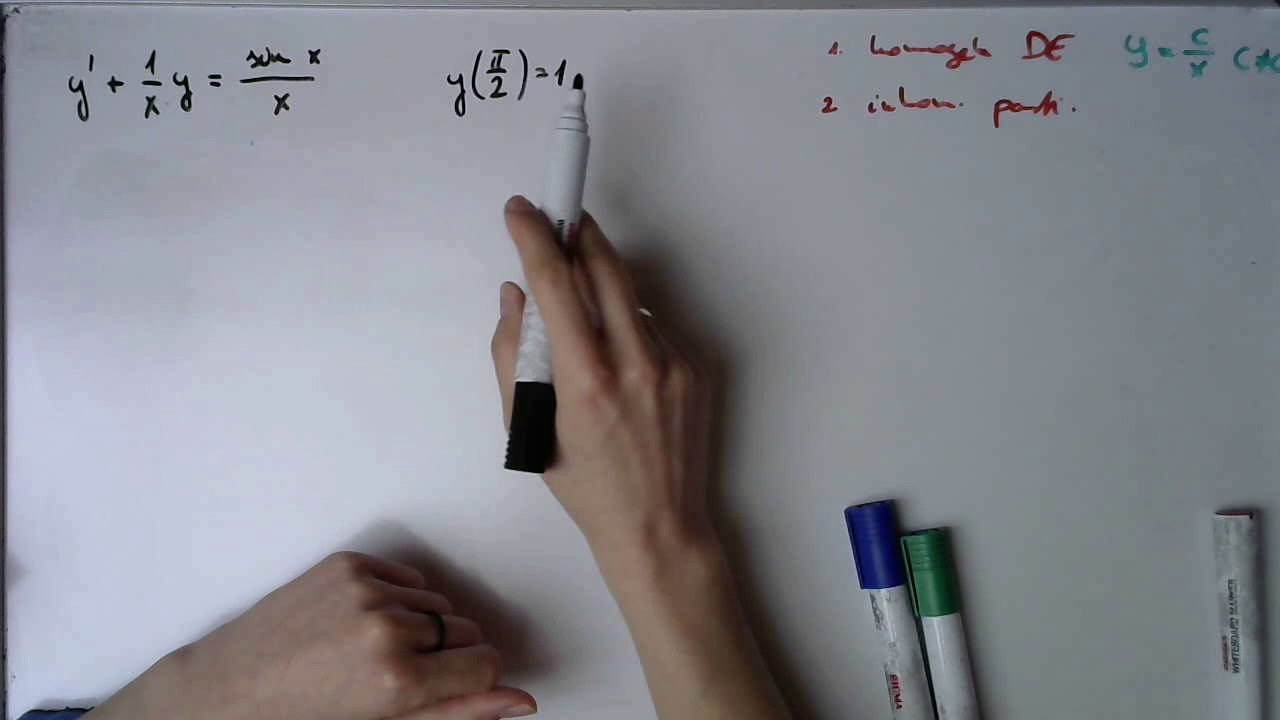 Differenciálegyenletek 3. Elsőrendű lineáris inhomogén DE + KÉP