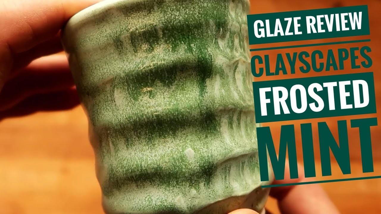 Обзор глазури - Clayscapes Frosted Mint.