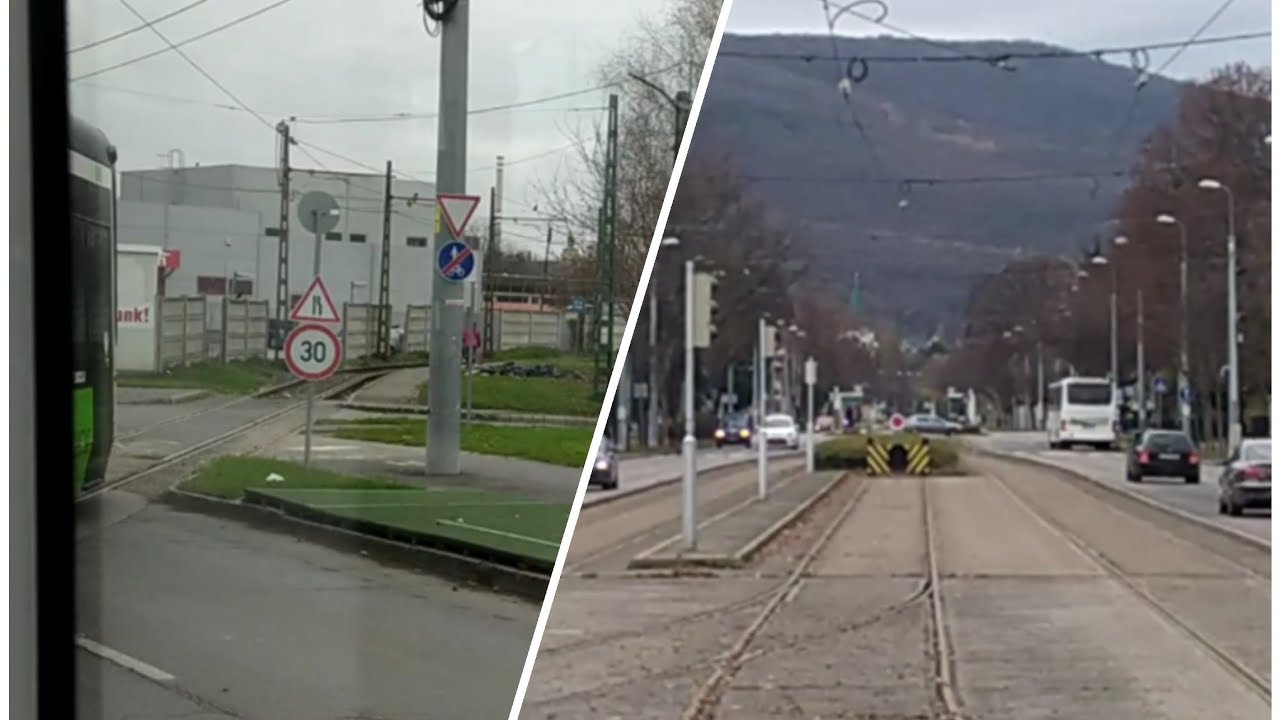 A csak tervben l&eacute;tező 1A-s villamos v&eacute;g&aacute;llom&aacute;sa &eacute;s a Vasgy&aacute;ron &aacute;t k&ouml;zlekedő 1-es villamosok