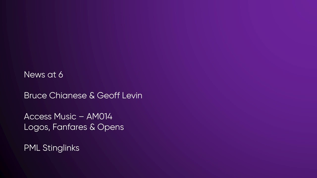 News at 6 - Bruce Chianese & Geoff Levin | Access Music (AM014) [Full Track] - PML Stinglinks #892