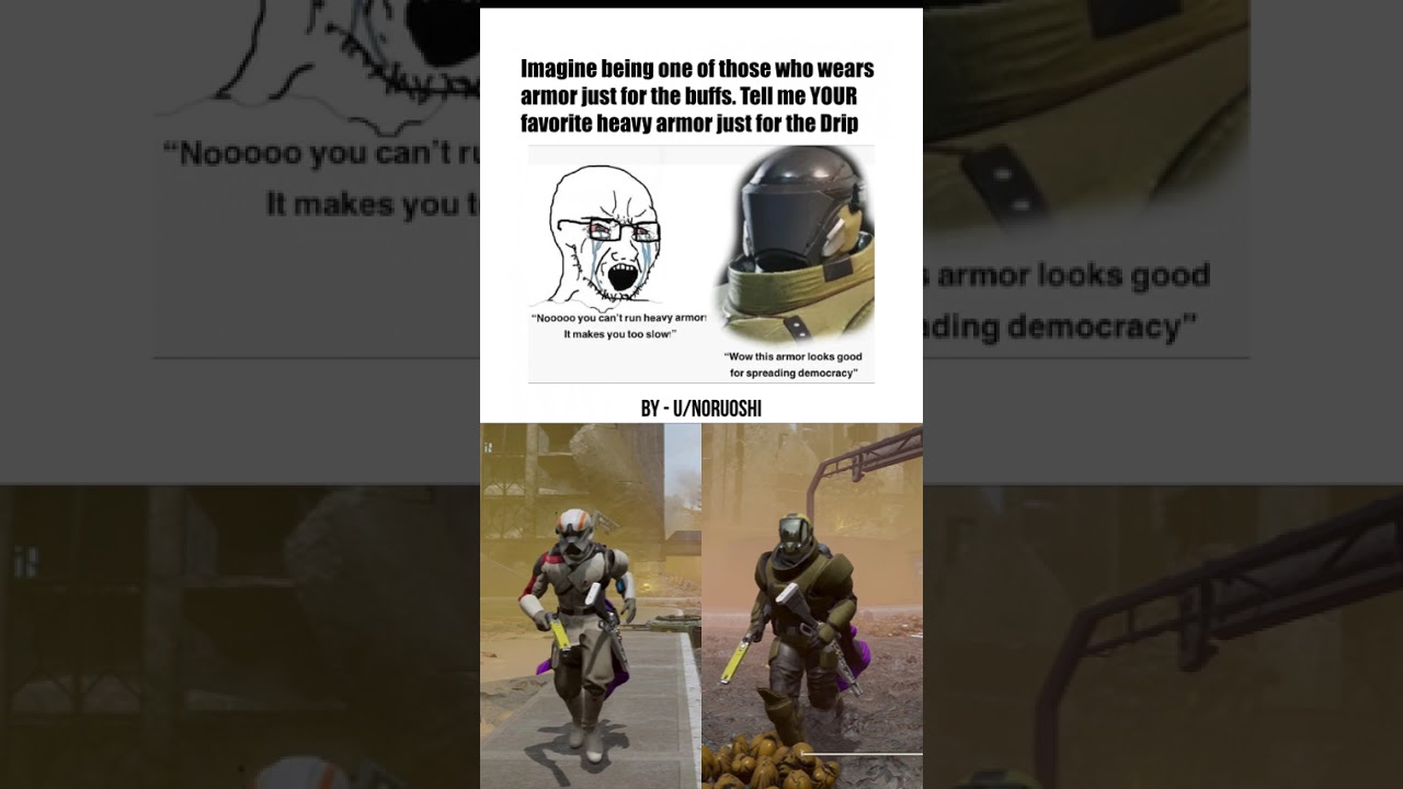 YOUR FAVORITE ARMOR IN HELLDAVERS 2