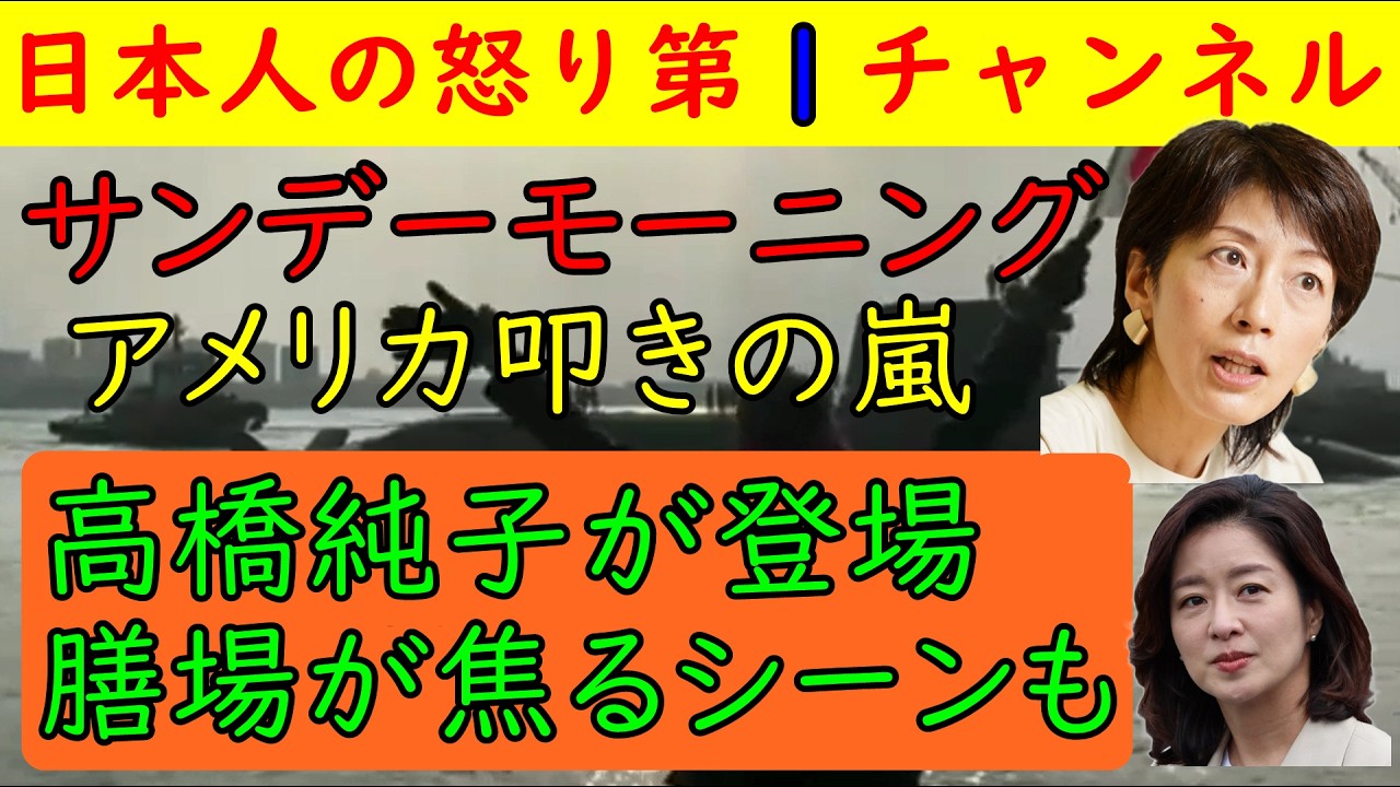 【サンモニが反米炸裂】高橋純子が登場し吠えまくるもゴリラ研究で有名な山極先生が「核シェルターを作るべき」との失言で善が貴子が露骨に嫌な顔をする大失態あり　#サンモニ #tbs