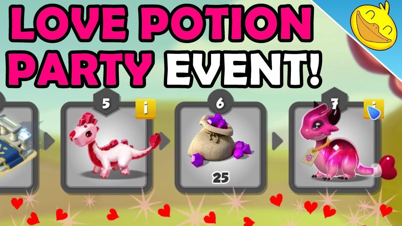 New LOVE POTION PARTY Event Walkthrough! Win the new POTION DRAGON! - DML #1080