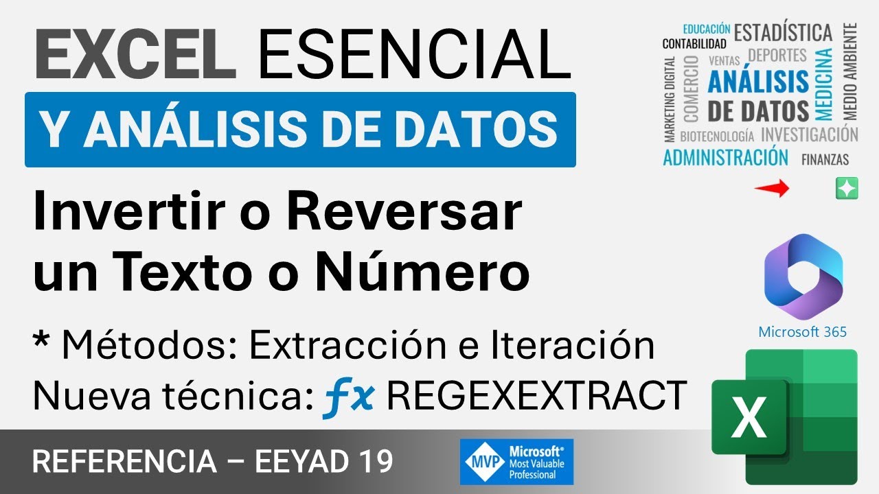 ¡LA CLAVE! Para Invertir o Reversar un Texto o Número en Excel