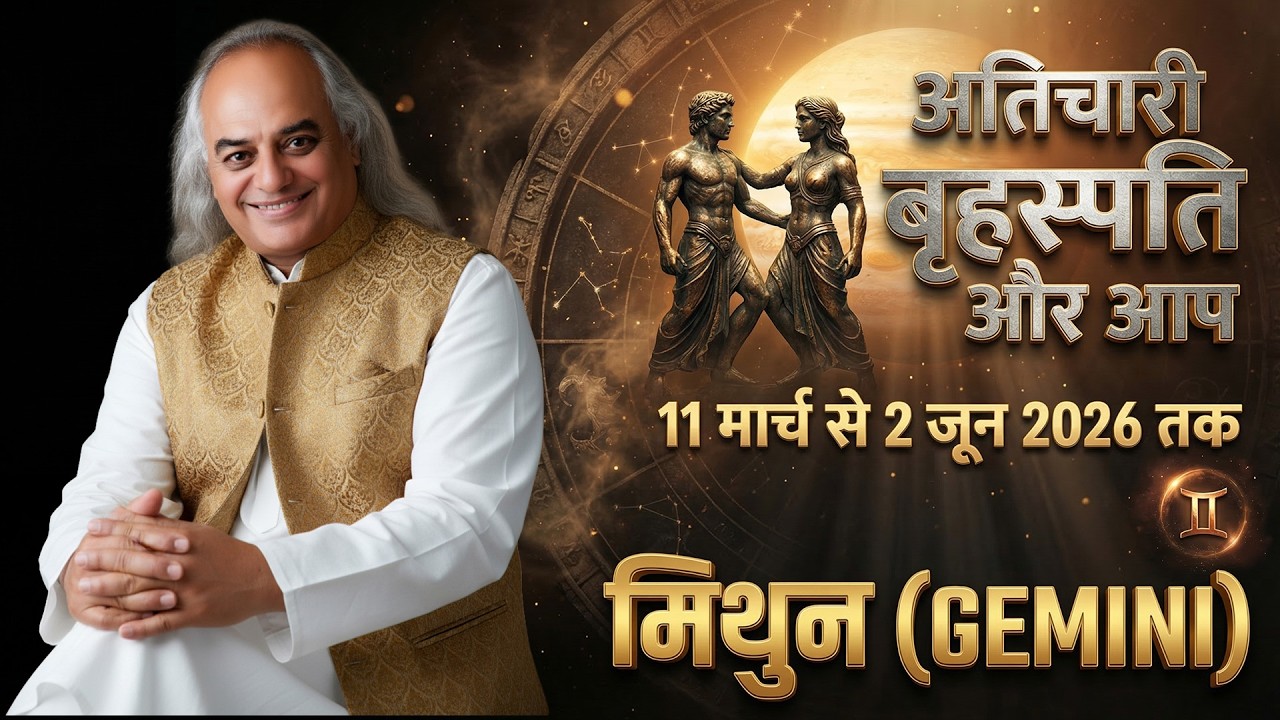 अतिचारी बृहस्पति और आप | मिथुन राशि (Gemini) के लिए बड़ा संकेत | 11 मार्च से 2 जून 2026 तक !