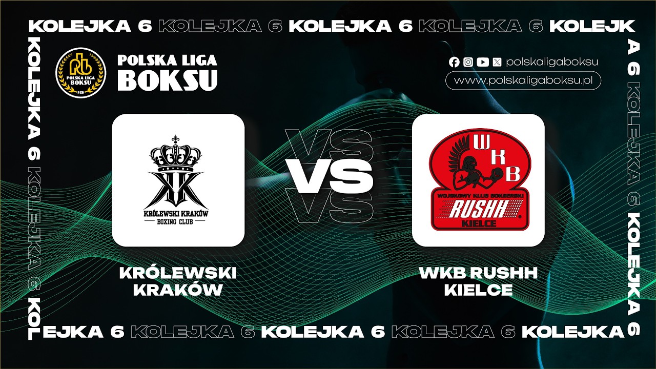 6. Kolejka POLSKA LIGA BOKSU  -  Kr&oacute;lewski Krak&oacute;w - WKB Rushh Kielce