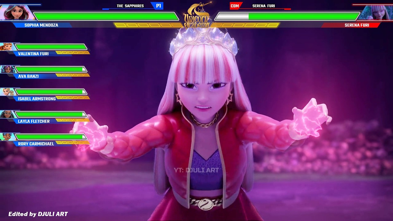 Unicorn Academy : Unicorn Riders vs  Serena WITH HEALTHBARS