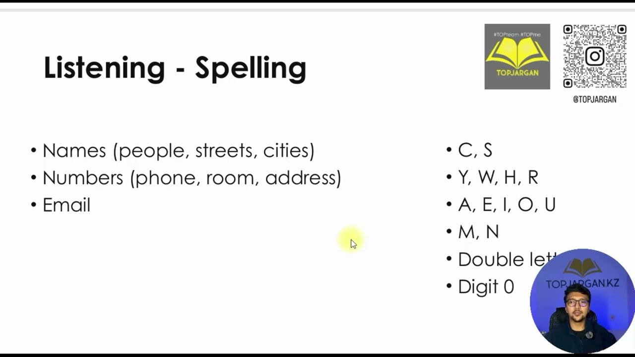 Lesson 7: the Listening Section, Vocabulary – IELTS Course by TOPjargan Educational Centre