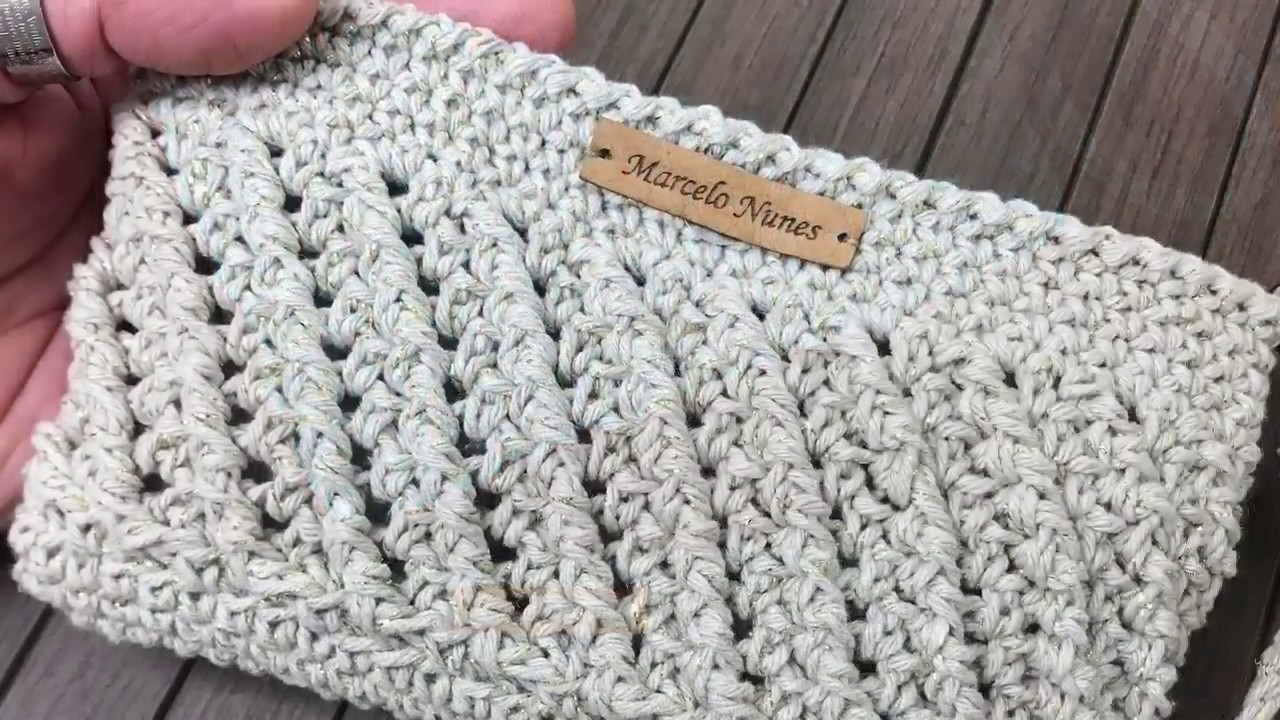 Clutch - Bolsa Brilho em Crochê - por Marcelo Nunes