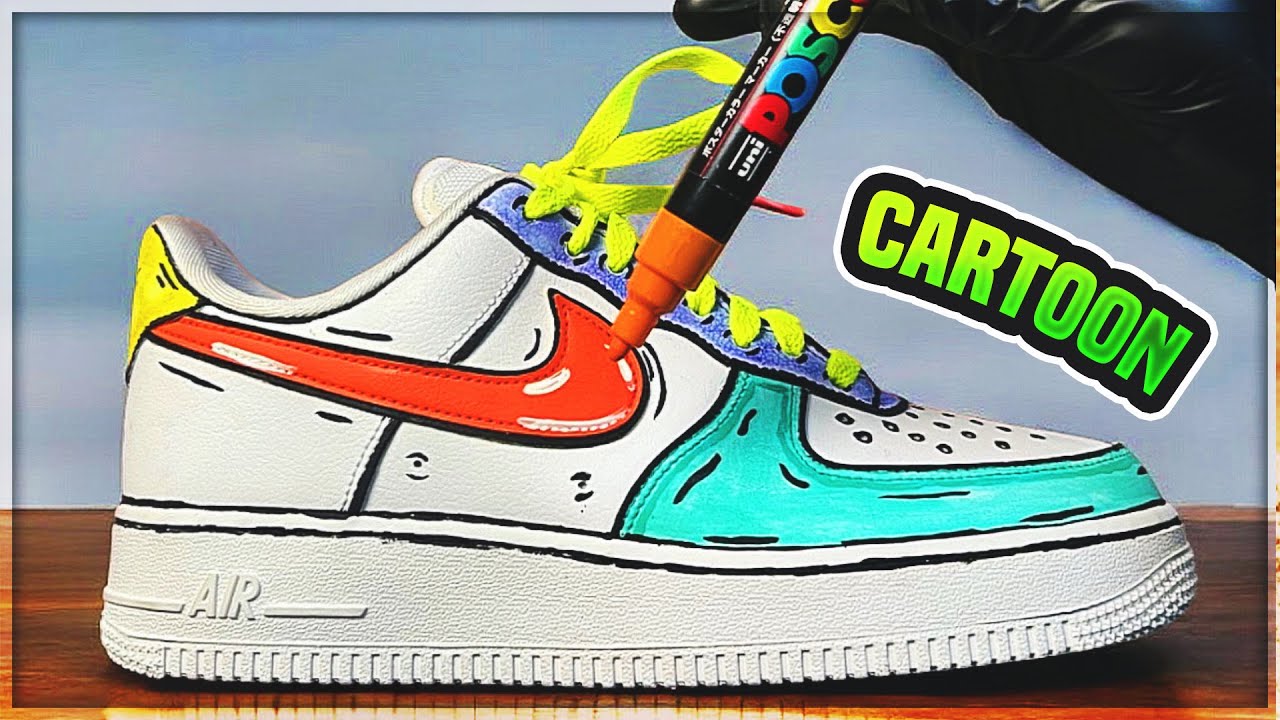 HOW TO: Posca REAL LIFE Cartoon AF1 (LIVE WALKTHROUGH)