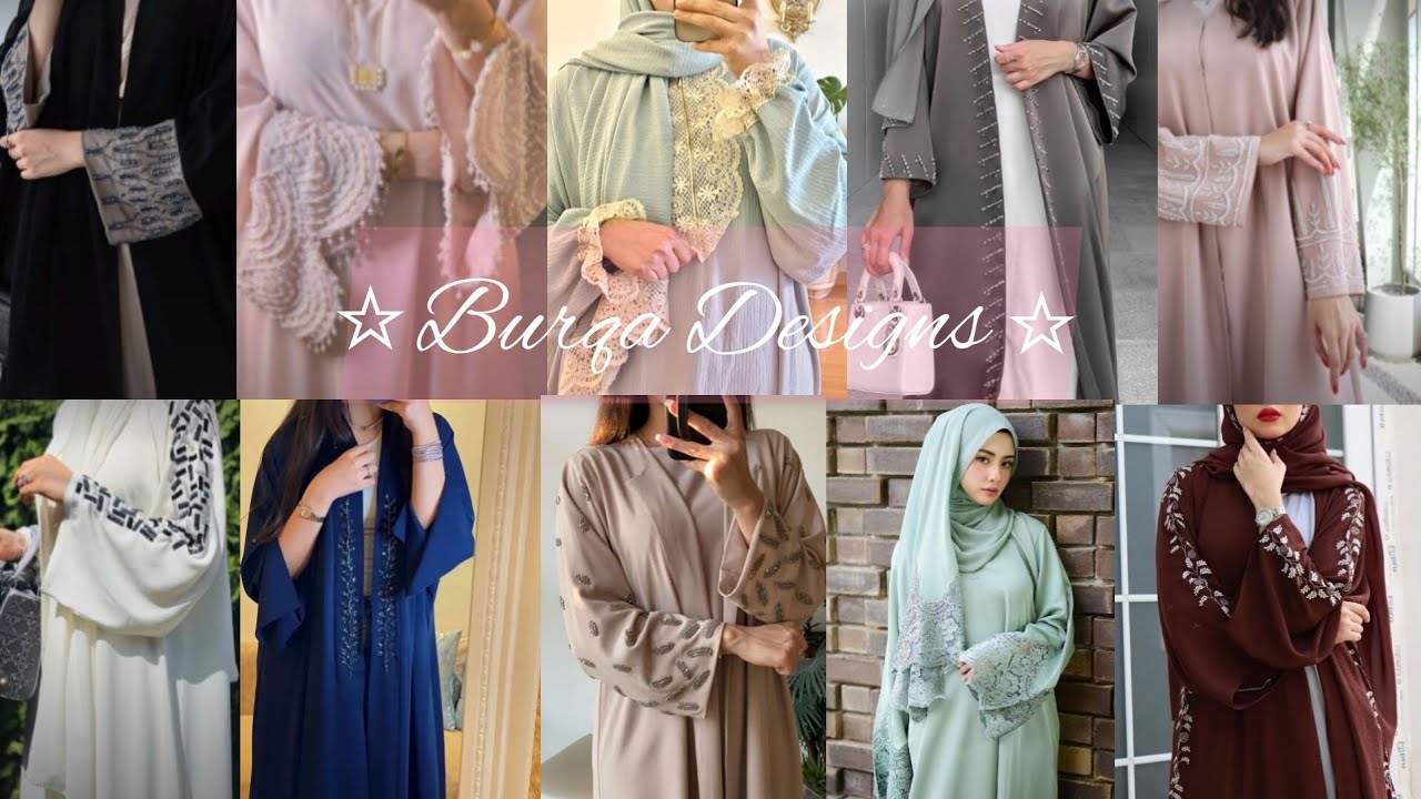 Burqa, Abaya Collection 2024 🤍 Colorful 🌈 Burqa designs