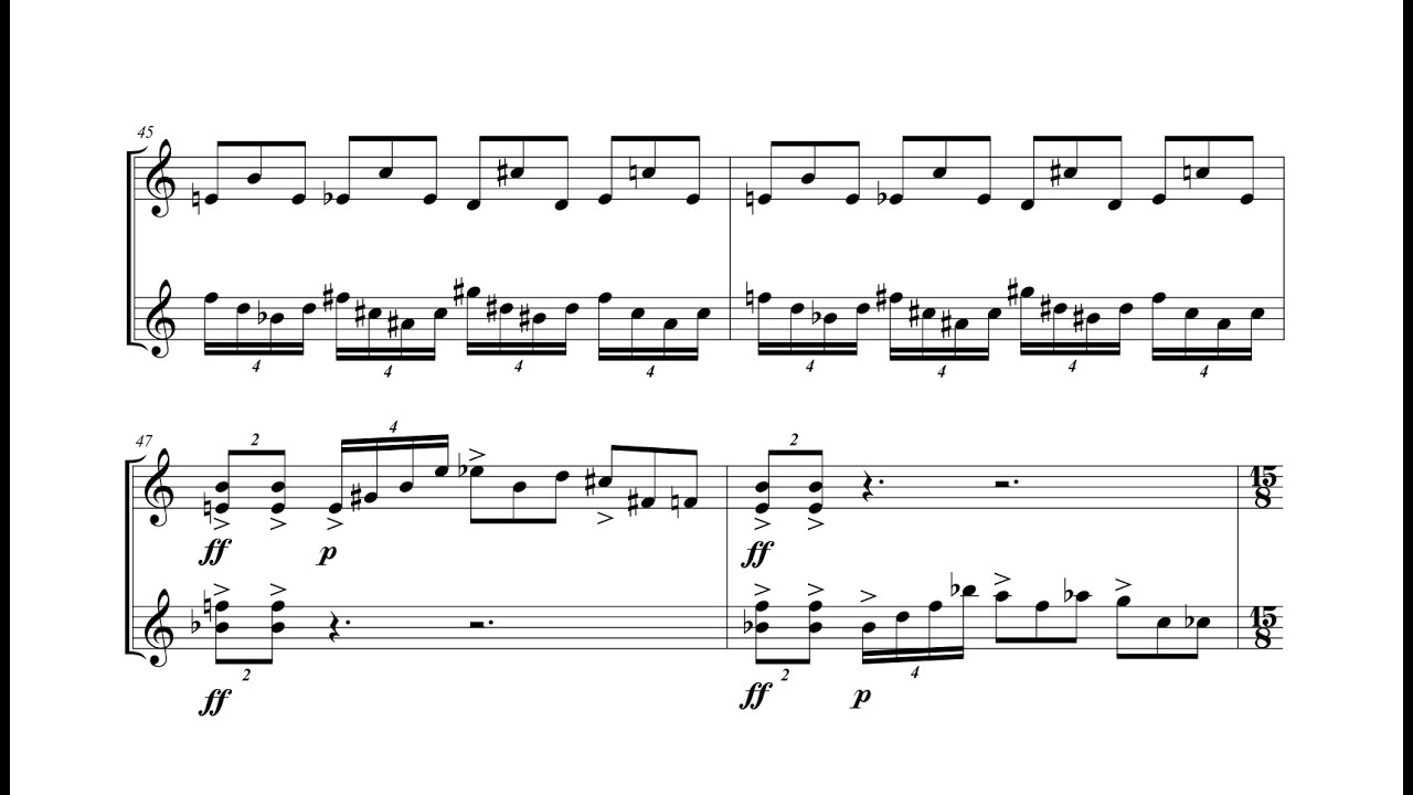 Kaleidoscope ~ Percussion Duet for Two Xylophones [Score Follower]