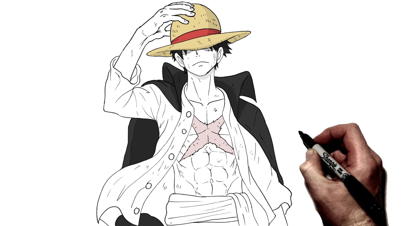 Как нарисовать Луффи | Пошаговая инструкция | One Piece