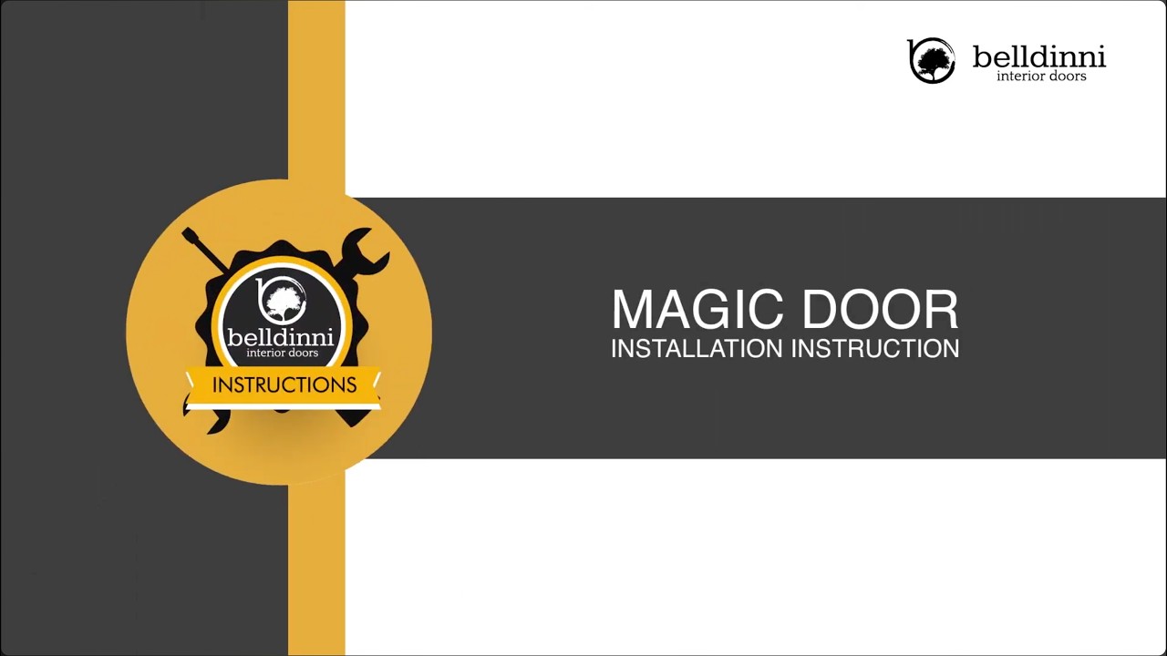 Belldinni | Concealed Sliding Door (Magic System) Installation Guide