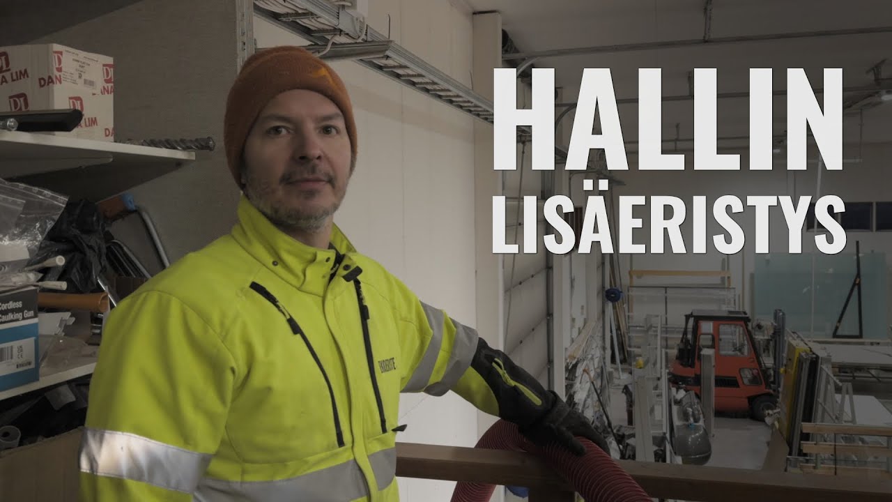 Hallin lisäeristys - energiasäästöjä talvikuukausille