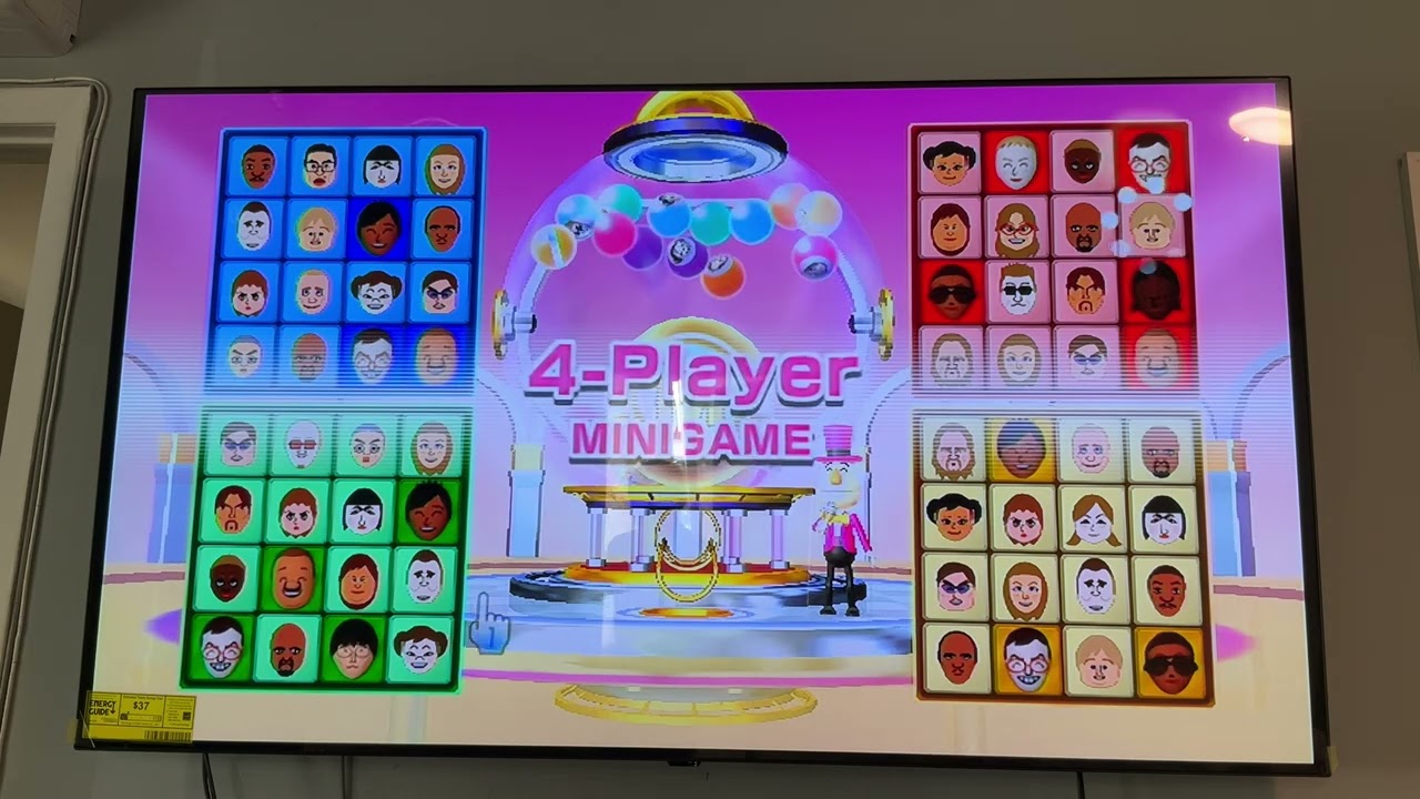 Wii party bingo Chris vs Susana vs Theo vs Abe