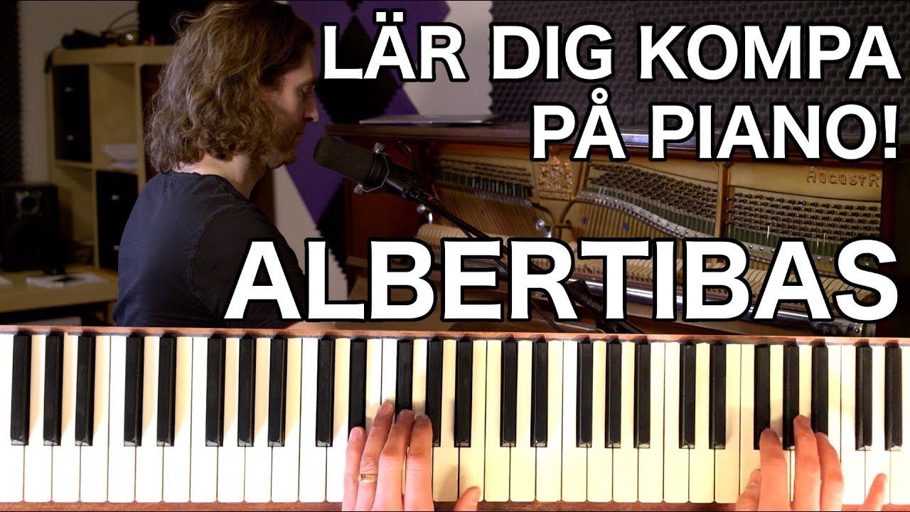Lär dig kompa på piano - Video 2 (Albertibas)