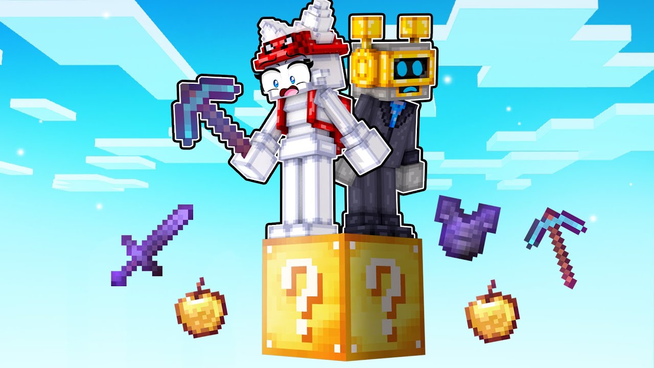 WE SURVIVED in 1 LUCKY BLOCK SPRUNKI 😱 in MINECRAFT