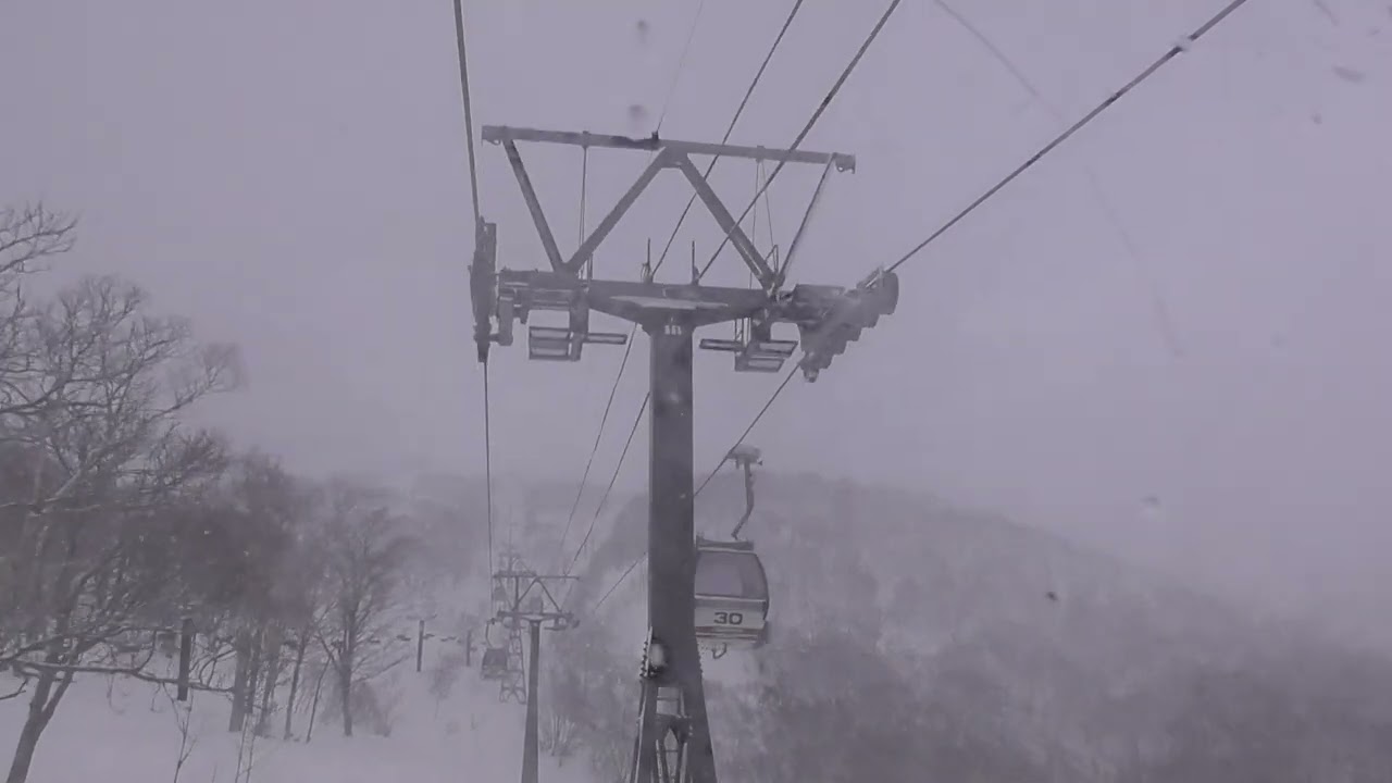 ニセコアンヌプリ国際スキー場　アンヌプリゴンドラ　Annupuri Gondola, Niseko Annupuri Snow Resort, Hokkaido, Japan