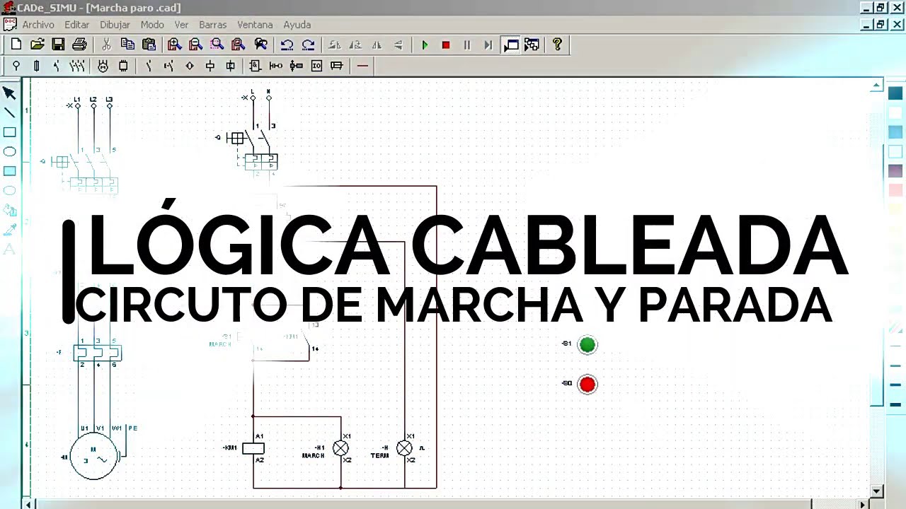 LÓGICA CABLEADA - ⚠ Circuito de marcha y parada ⚠
