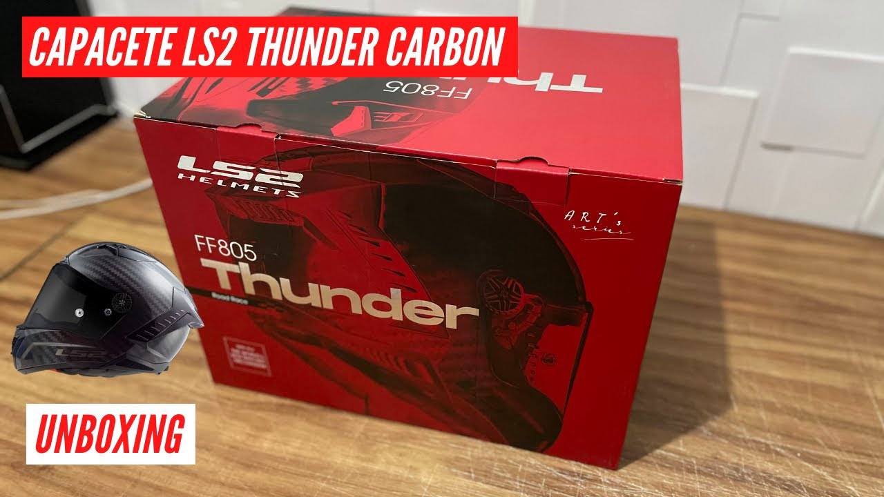 CAPACETE LS2 THUNDER CARBON LS2 FF805 LS2 HELMET - UNBOXING -FDIAS