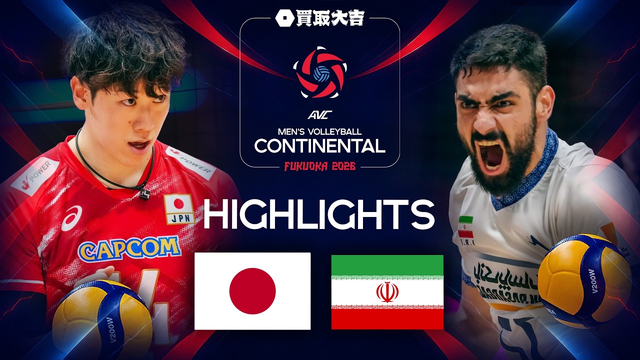 Japan 🇯🇵 vs. Iran 🇮🇷 - Final | AVC Men's Continental Championships 2026 | Gold Match Highlights