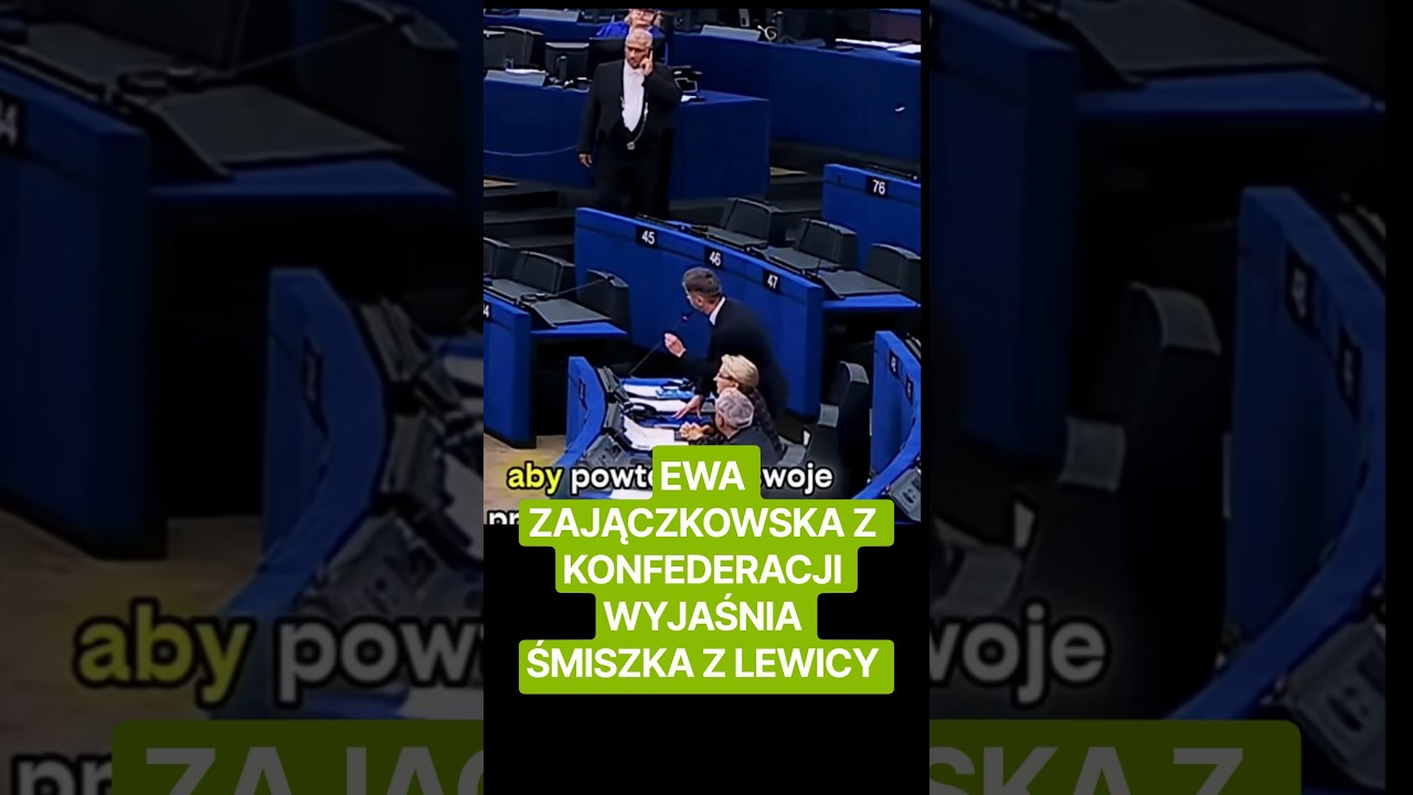 EWA ZAJĄCZKOWSKA Z KONFEDERACJI WYJAŚNIA ŚMISZKA Z LEWICY 😁 #koalicjaobywatelska #konfederacja