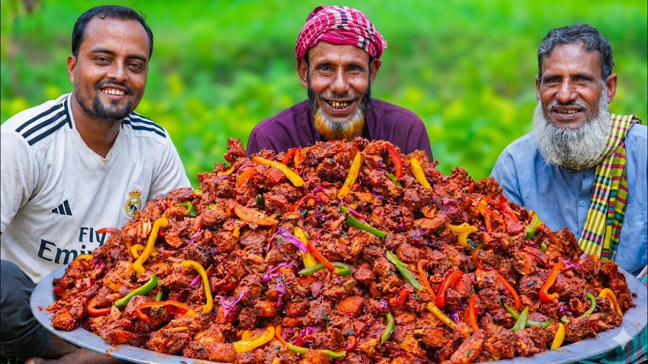 মাটির চুলায় স্পেশাল চিকেন কারি রান্না এবং শিশুদের সাথে ভাগ করে খাওয়ার আনন্দ.TraditionalChicken Curry