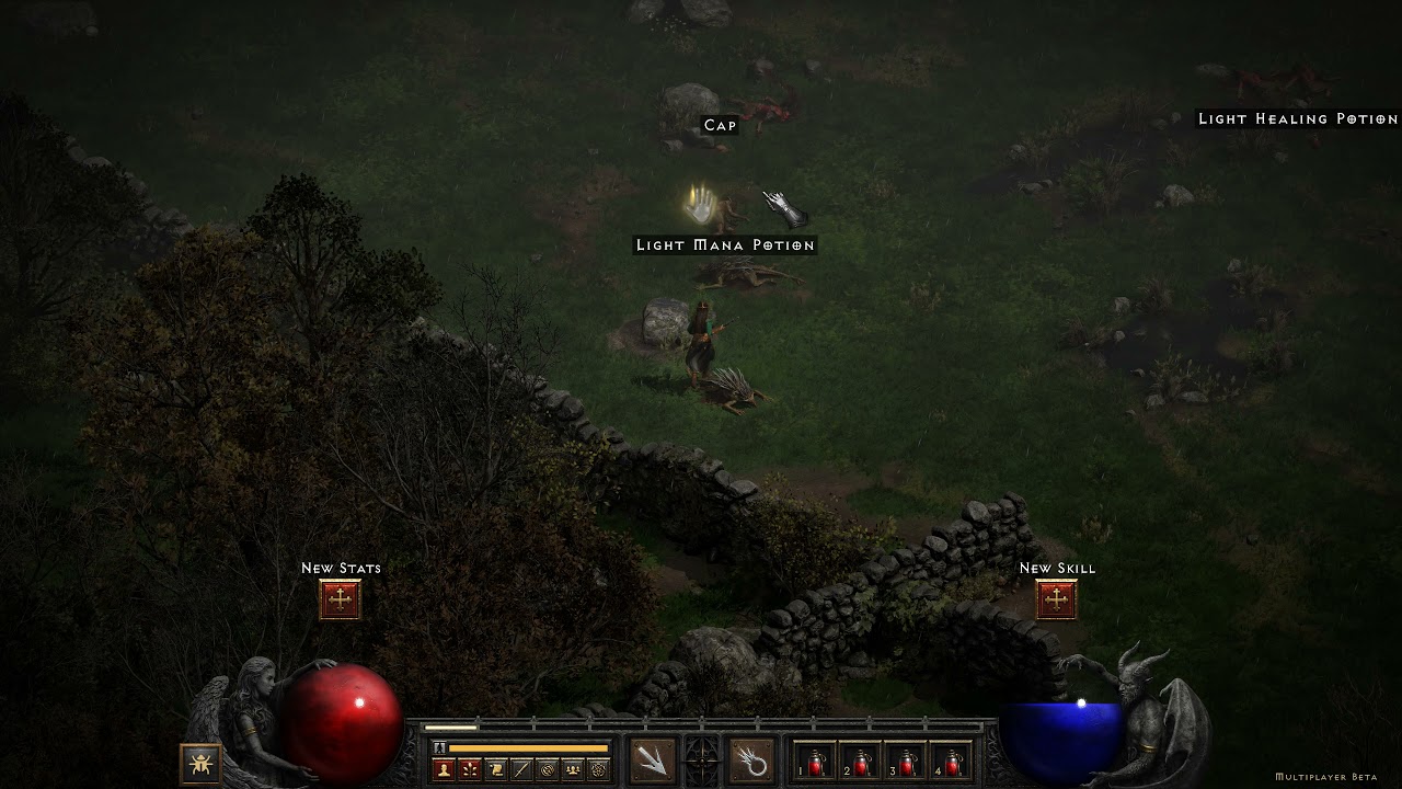 Diablo II: Resurrected, old vs new graphics comparison